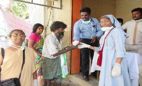 Flood relief camp conducted by Fatima Convent